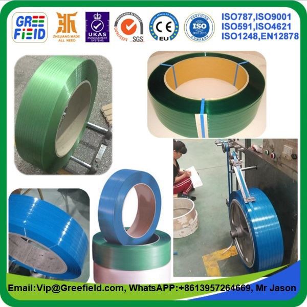 Blue,Green PET.StrappingRolls.CE.ISO-Greefield