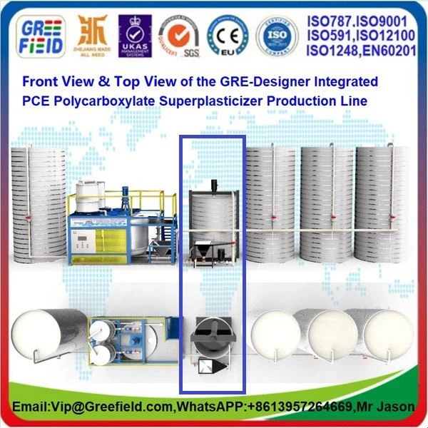 PCE.PolycarboxylateSuperplasticizerLiquidProdictionLine.MachineStructureDesignViews Plan.GRE-DUx10HBQ-Greefield4