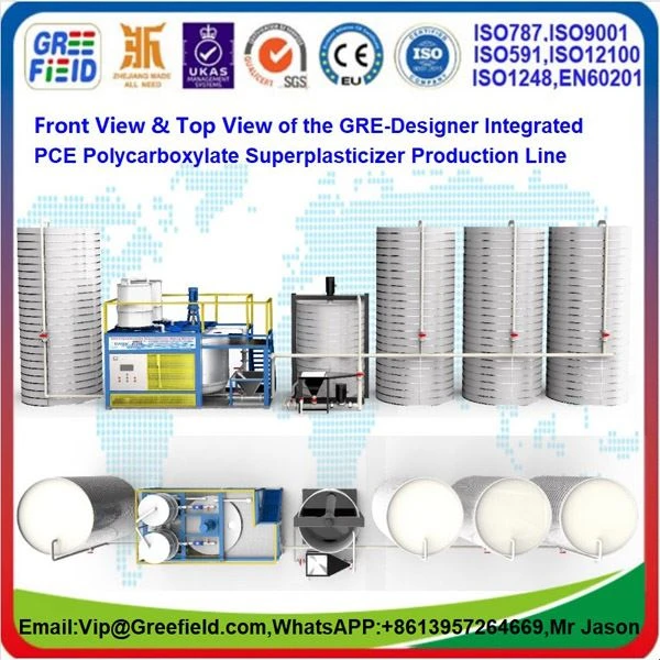 PCE.PolycarboxylateSuperplasticizerLiquidProdictionLine.MachineStructureDesignViews Plan.GRE-DUx10HBQ-Greefield4