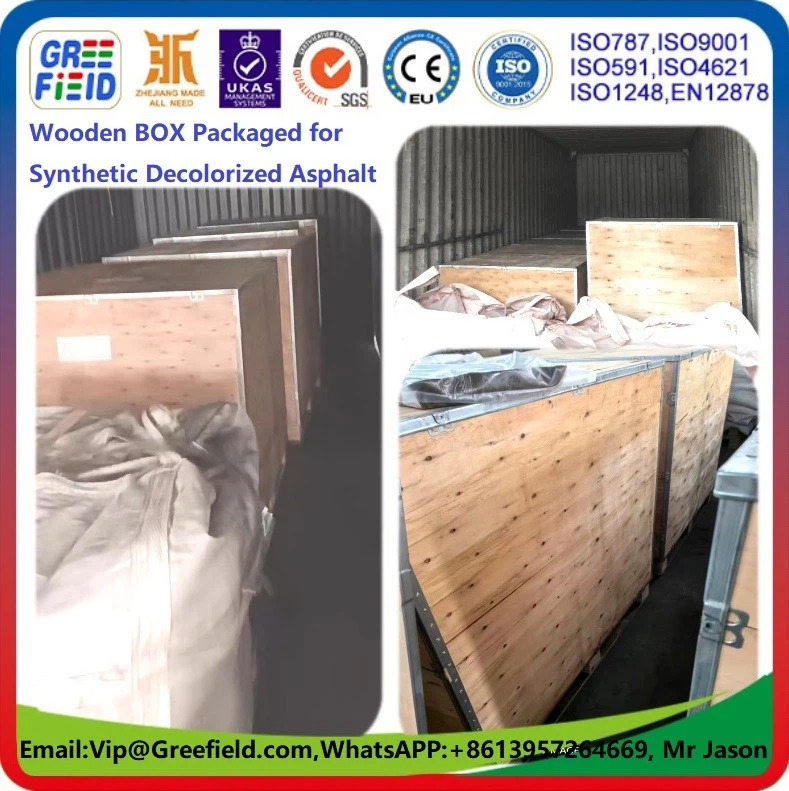 WoodenBOX.Synthetic.Decolorized.Coloress.Asphalt.Bitumen.CE.ISO-Greefield